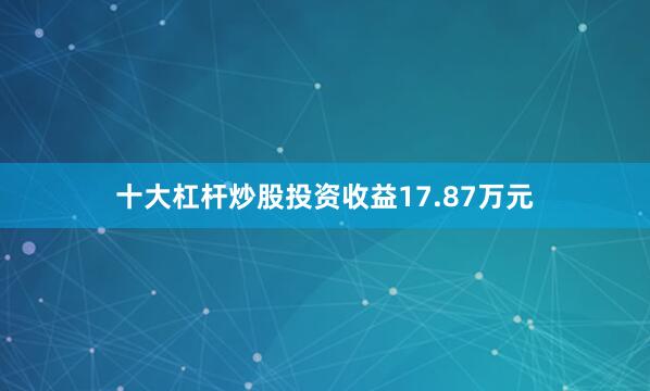 十大杠杆炒股投资收益17.87万元