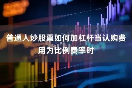 普通人炒股票如何加杠杆当认购费用为比例费率时