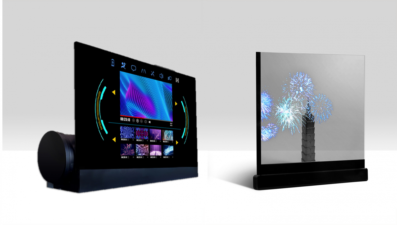 可卷式、折迭性、高透明